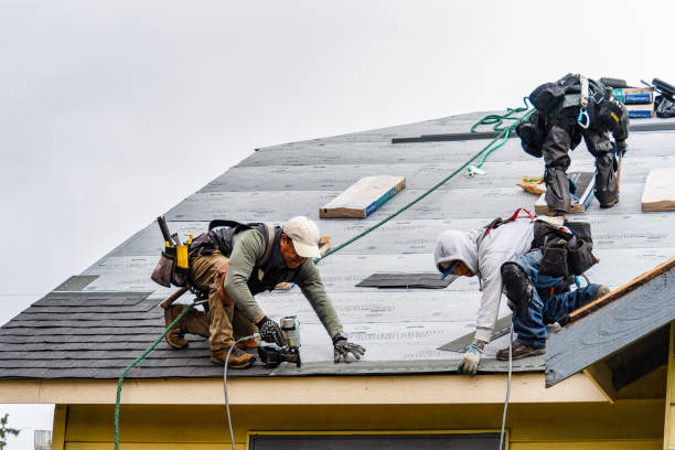 Professional Roof Installation technician working in Roseville, CA